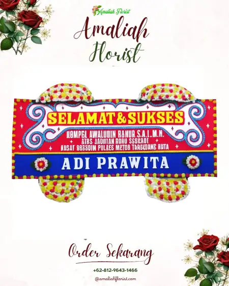 Papan Bunga Ucapan Selamat Prapagan